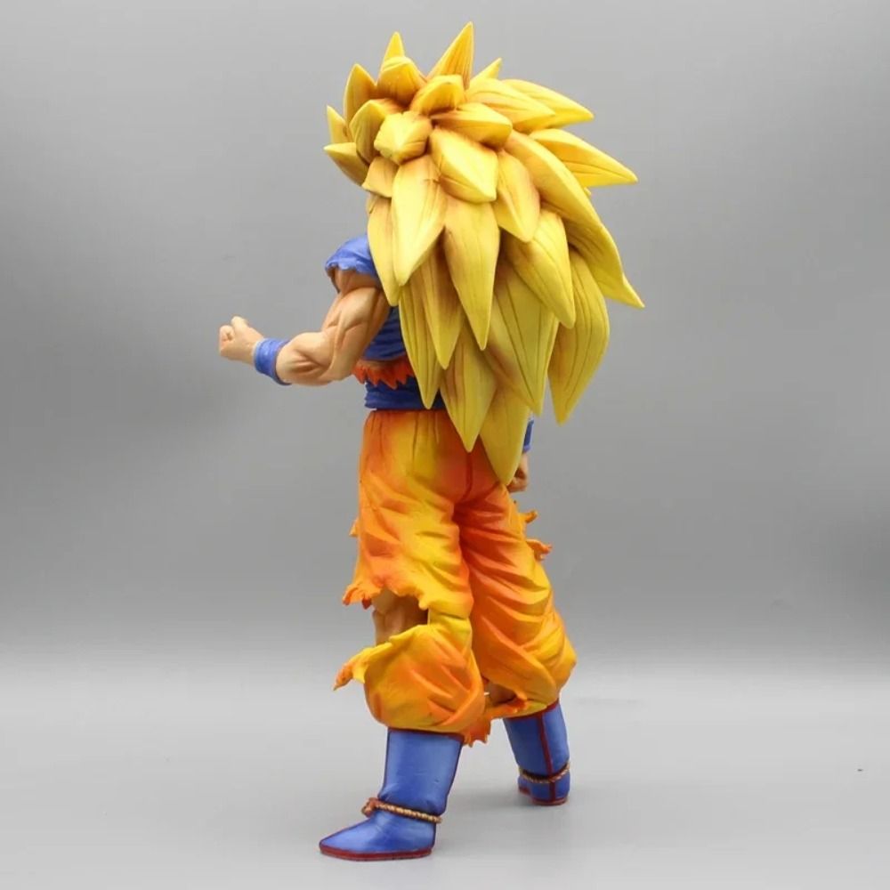 31cm Dragon Ball Super Saiyan 3 Son Goku Figure GK Statue PVC Action Figurine Model
